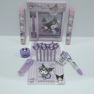 Purple Kuromi Stationery Set